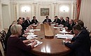 Встреча с руководством Общероссийской общественной организации малого и среднего предпринимательства «ОПОРА России».