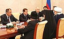 На встрече с руководителями религиозных общин Азербайджана.