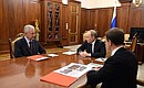 With Moscow Mayor Sergei Sobyanin and Culture Minister Vladimir Medinsky.