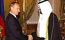 С Наследным принцем Королевства Саудовская Аравия Абдаллой бен Абдель Азизом Аль Саудом.