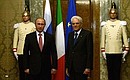 With President of Italy Sergio Mattarella.