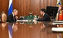 With Governor of the Yamalo-Nenets Autonomous Area Dmitry Artyukhov.