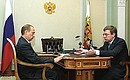С заместителем Председателя Правительства, Министром финансов Алексеем Кудриным.