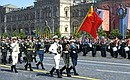 Парадный расчёт армии КНР на военном параде в ознаменование 75-й годовщины Победы в Великой Отечественной войне. Фото РИА «Новости»