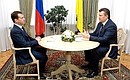 С Президентом Украины Виктором Януковичем. Фото ТАСС