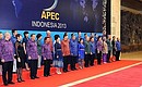 Participants in the Asia-Pacific Economic Cooperation forum’s 21st Leaders' Meeting.
