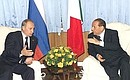 President Putin with Italian Prime Ministers Silvio Berlusconi.