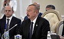 На заседании глав государств – участников Пятого каспийского саммита. Президент Азербайджана Ильхам Алиев.