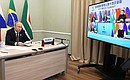 The 14th BRICS summit (via videoconference).