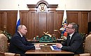 Рабочая встреча с губернатором Омской области Александром Бурковым.
