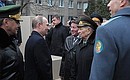 Во время посещения Рязанского воздушно-десантного училища.