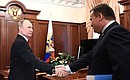 С губернатором Новгородской области Андреем Никитиным.