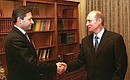 С Министром по связи и информатизации Леонидом Рейманом.