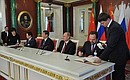 Vladimir Putin and Xi Jinping oversaw the signing of a package of bilateral documents.
