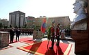 Wreath-laying ceremony at the monument to Marshal Georgy Zhukov in Ulaanbaatar.