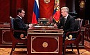 With Mayor of Moscow Sergei Sobyanin.