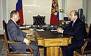 Рабочая встреча с Министром иностранных дел Игорем Ивановым.