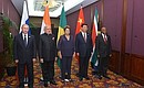 Participants in the meeting of BRICS heads of state and government: Vladimir Putin, Prime Minister of India Narendra Modi, President of Brazil Dilma Rouseff, President of the People’s Republic of China Xi Jinping and President of South Africa Jacob Zuma.