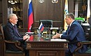 Magomedsalam Magomedov held a working meeting with the region’s Governor Vladimir Vladimirov.