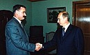 С Президентом Ингушетии Русланом Аушевым.