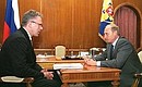 С председателем Госкомспорта Вячеславом Фетисовым.