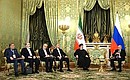 Российско-иранские переговоры в узком составе. Фото: Павел Бедняков, РИА «Новости»