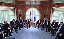 Беседа с Президентом Египта Абдельфаттахом Сиси.