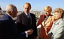 President Putin and his wife, Lyudmila, with Italian President Carlo Azeglio Ciampi and his wife, Francesca.