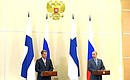 Press statements following meeting with President of Finland Sauli Niinistö.