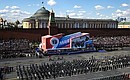 Военный парад в ознаменование 78-й годовщины Победы в Великой Отечественной войне. Фото: Григорий Сысоев, РИА «Новости»