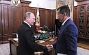 С губернатором Астраханской области Александром Жилкиным.