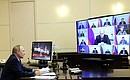 Заседание Совета при Президенте по стратегическому развитию и национальным проектам (в режиме видеоконференции).