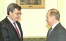 С президентом Европейского банка реконструкции и развития (ЕБРР) Жаном Лемьером.