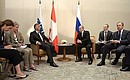Meeting with President of the Swiss Confederation and Chairperson-in-Office of the Organisation for Security and Cooperation in Europe (OSCE) Didier Burkhalter.