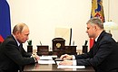 Встреча с генеральным директором – председателем правления ОАО «Российские железные дороги» Олегом Белозёровым.