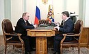 С губернатором Липецкой области Олегом Королёвым.