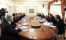 Meeting on economic issues