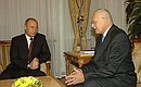 President Putin with Czech President Vaclav Klaus.