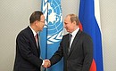 With UN Secretary-General Ban Ki-moon.