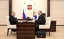 Working meeting with Transneft President Nikolai Tokarev.