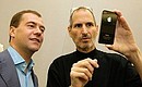 With CEO of Apple Inc. Steve Jobs.