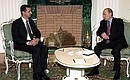 With the President of the Syrian Arab Republic, Bashar Assad.