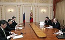 Встреча с Президентом Киргизии Курманбеком Бакиевым.