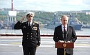 Speech during a visit to Admiral Kuznetsov aircraft carrier.