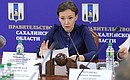 Анна Кузнецова приняла участие в расширенном заседании Правительства Сахалинской области по вопросам работы органов опеки и попечительства.