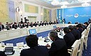 Заседание IX Форума межрегионального сотрудничества России и Казахстана.