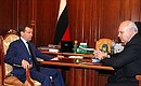 With Prime Minister of the Republic of Khakassia Viktor Zimin.