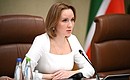 Maria Lvova-Belova visits Tatarstan.. Photo by the press service of the Presidential Commissioner for Children's Rights