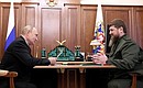 С главой Чечни Рамзаном Кадыровым.