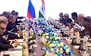 Российско-индийские переговоры. Фото: Дмитрий Азаров, «Коммерсантъ»